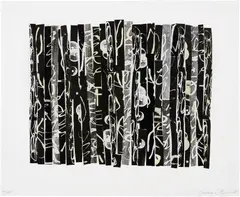 Chakaia Booker, Untitled, 2011, Woodcut, on various wove papers Chine collé to Somerset paper, with full margins