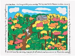 Faith Ringgold, Here Comes Moses, from Jones Road, 2014, Screenprint in colors, on wove paper, with full margins