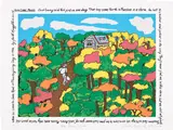 Faith Ringgold, Here Comes Moses, from Jones Road, 2014, Screenprint in colors, on wove paper, with full margins