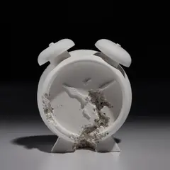 Future Relic 03 (Clock) by Daniel Arsham, 2015, Cast multiple in plaster and crushed glass, contained in the original foam-lined presentation box, offered Jun 2023