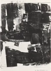 Spot (U.L.A.E. 20, F. 24) by Robert Rauschenberg, 1964, Lithograph, on Rives BFK paper, the full sheet, sold Oct 2023