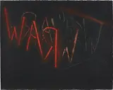Bruce Nauman, Raw War (C. 7), 1971, Lithograph in colors, on Arches paper, the full sheet