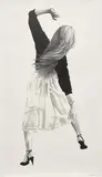 Robert Longo, Anne, from Men in the Cities, 1985, Lithograph, on wove paper, with full margins