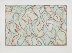 Brice Marden, Eagles Mere Muses (G. 1866), 2001, Etching and lithograph in colors, on Somerset paper, with full margins