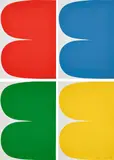Ellsworth Kelly, Red Curves; Blue Curves; Green Curves; and Yellow Curves