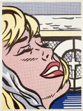 Roy Lichtenstein, Shipboard Girl (C. II.6), 1965, Offset lithograph in colors, on wove paper, with full margins