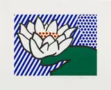 Roy Lichtenstein, Water Lily (G. 1582, C. 281), 1993, Screenprint in colors, on Lana Royale paper, with full margins