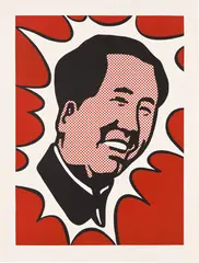 Mao (C. 104) by Roy Lichtenstein, 1971, Lithograph in colors, on Arches paper, with full margins, sold Oct 2023