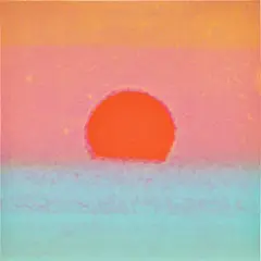 Andy Warhol, Sunset (see F. & S. 85-88), 1972, Unique screenprint in colors, on smooth wove paper, the full sheet