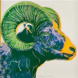 Bighorn Ram, from Endangered Species (F. & S. 302) by Andy Warhol, 1983, Screenprint in colors, on Lenox Museum Board, the full sheet, sold Oct 2023