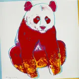 Giant Panda, from Endangered Species (F & S. 295) by Andy Warhol, 1983, Screenprint in colors, on Lenox Museum Board, the full sheet, sold Oct 2023
