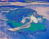 Turtle (F. & S. 360A) by Andy Warhol, 1985, Screenprint in colors, on Lenox Museum Board, the full sheet, sold Oct 2023