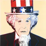 Uncle Sam, from Myths (F. & S. 259) by Andy Warhol, 1981, Screenprint in colors with diamond dust, on Lenox Museum Board, the full sheet, sold Oct 2023