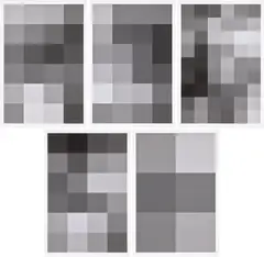 Christopher Wool, Untitled, 2003, The complete set of five digital inkjet prints, on wove paper, with full margins