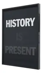 Hank Willis Thomas, History is Past, Past is Present, 2017, Lenticular panel in black and white, contained in the original artist's specified frame