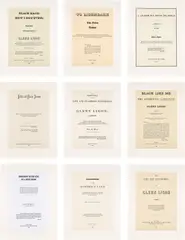 Narratives by Glenn Ligon, 1993, The complete set of nine etchings, on chine collé to Arches paper, with full margins, sold Oct 2023