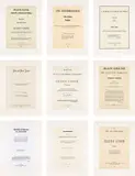 Glenn Ligon, Narratives, 1993, The complete set of nine etchings, on chine collé to Arches paper, with full margins