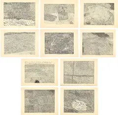 Xu Bing, Five Series of Repetition, 1987-1988, The complete set of 10 woodcuts, on Japan paper, with full margins