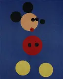 Mickey (Blue Glitter) by Damien Hirst, 2016, Screenprint in colors with glitter, on Somerset paper, the full sheet, offered Oct 2023