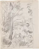 Pierre Bonnard, Untitled, Graphite drawing, on wove paper