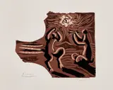 La Petite bacchanale (The Little Bacchanal) (Bl. 1020, Ba. 1250) by Pablo Picasso, 1959-1961, Linocut in colors, on Arches paper, with full margins, sold Oct 2023