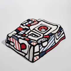 Encrier (Inkwell) by Jean Dubuffet, 1970, White earthenware sculpture, painted in colors, sold Oct 2023