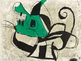 Joan Miró, La Commedia dell'Arte I (Art Comedy I): one plate (D. 1106), 1979, Etching and aquatint in colors, on Arches paper, the full sheet