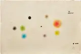 Joan Miró, Barcelona: plate 9 (D. 599, see C. bks 173), 1972-1973, Etching, aquatint in colors with carborundum, on Guarro paper, the full sheet