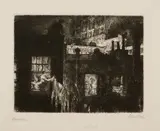 John Sloan, Night Windows (M. 152), 1910, Etching, on wove paper, with full margins