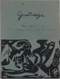 Jackson Pollock, Greeting Card (O'C. & T. 1088)