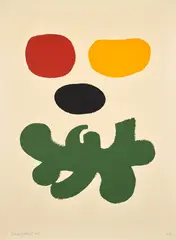 Levitation (A.A.A. 58) by Adolph Gottlieb, 1969, Screenprint in colors, on wove paper, with full margins, sold Oct 2023