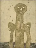 Rufino Tamayo, Torso, from 15 Aguafuertes (15 Etchings) (P. 176), 1975, Etching and carborundum in colors, on Guarro paper, the full sheet