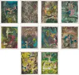 Roberto Matta, Centre noeuds (Center Knots) (F. 88-97, S. 393-402), 1974, The complete set of 10 etching and aquatints in colors, on Arches paper, with full margins, the sheets loose (as issued), contained in the original paper folio, lacking the original title page, colophon, text and portfolio