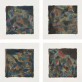 Sol LeWitt, Color & Black (K. 1991.03), 1991, The complete set of four etching and aquatints in colors, on Somerset paper, with full margins