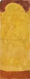Suzan Frecon, vertical yellow composition with reverse curve