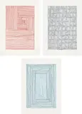 James Siena, Constant Window; Proton Saga; and 56787654, from Nine Prints, 1999-2000, Three etchings in colors, on Hahnemühle paper, with full margins