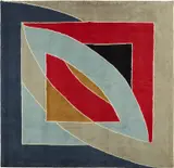 Frank Stella, River of Ponds, 1970-1971, Hand-knotted and dyed woven wool tapestry