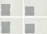 Frank Stella, Marquis de Portago; Averroes; Luis Miguel Dominguin; and Kingsbury Run, from Aluminum Series (G. 214, 217, 219 & 221, A. 31, 34, 36 & 38)
