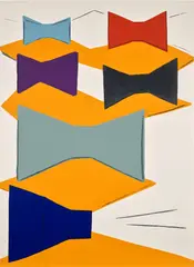 René Daniëls, Lland Stival (Land Festival), 1985, Lithograph in colors, on wove paper, the full sheet