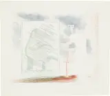 David Hockney, A Picture of Ourselves, from The Blue Guitar (S.A.C. 210, M.C.A.T. 189), 1976-1977, Etching and aquatint in colors, on Inveresk mould-made paper, with full margins