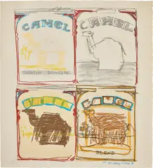 Camel Quartet by Larry Rivers, 1978, Lithograph in colors, on wove paper, with full margins, sold Oct 2023
