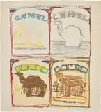 Larry Rivers, Camel Quartet, 1978, Lithograph in colors, on wove paper, with full margins