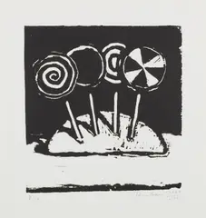 Wayne Thiebaud, Sucker Tree, State II, 1964/2008, Woodcut, on wove paper, with full margins