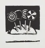 Wayne Thiebaud, Sucker Tree, State II, 1964/2008, Woodcut, on wove paper, with full margins