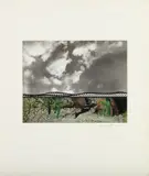 Roy Lichtenstein, Fish and Sky, from Ten from Leo Castelli (C. 50), 1967, Screenprint on gelatin silver print, mounted to lenticular offset lithograph in colors, on white composition board with window mount (as issued), the full sheet