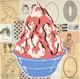 Donald Baechler, Red Sundae (Well Fancy That), 2000, Screenprint in colors, on wove paper, the full sheet,