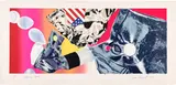 James Rosenquist, Flamingo Capsule (S. 1973.12, G. 66), 1973, Monumental lithograph and screenprint in colors, on Arches paper, with full margins