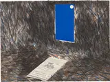 James Rosenquist, Moon Beam Mistaken for the News, from Cold Light Suite (G. 38), 1971, Lithograph in colors, on Arches paper, the full sheet