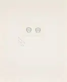 Jasper Johns, The Critic Sees, from Ten from Leo Castelli (U.L.A.E. 39), 1967, Embossment with collage and acetate, on Rives BFK paper, with full margins