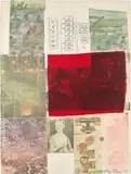 Robert Rauschenberg, From the Seat of Authority, from Suite of Nine Prints (S. 1979.27), 1979, Screenprint in colors with fabric collage, on Arches Cover paper, the full sheet